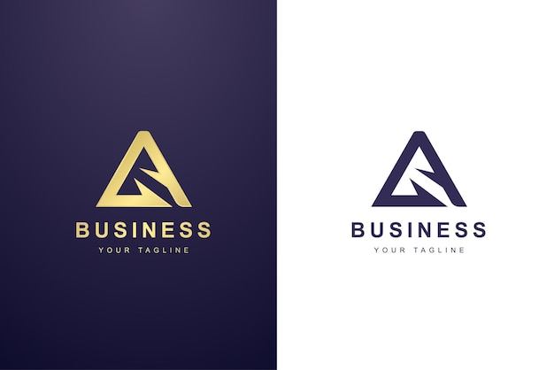 Eerste letter a-logo voor bedrijf of mediabedrijf.