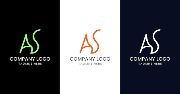 Vector eerste letter as logo design uitstekend creatief modern symboolteken