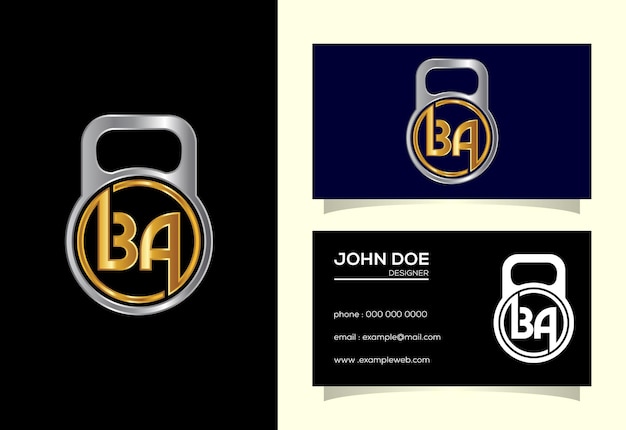 Eerste Letter BA Logo Design Vector Grafisch Alfabet Symbool Voor Corporate Business Identity