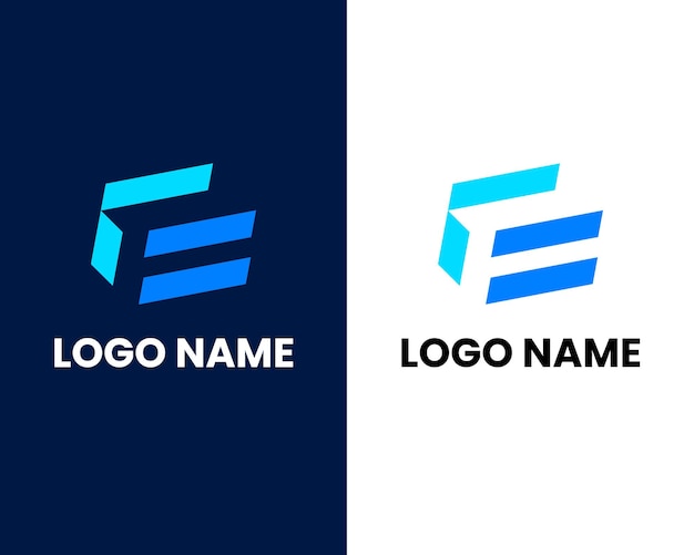 Eerste letter F en E gekoppeld logo. Rode en witte geometrische vorm Origami-stijl geïsoleerd op dubbele B