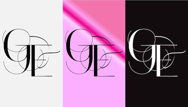 Eerste letter GE logo ontwerp creatief modern symbool pictogram monogram