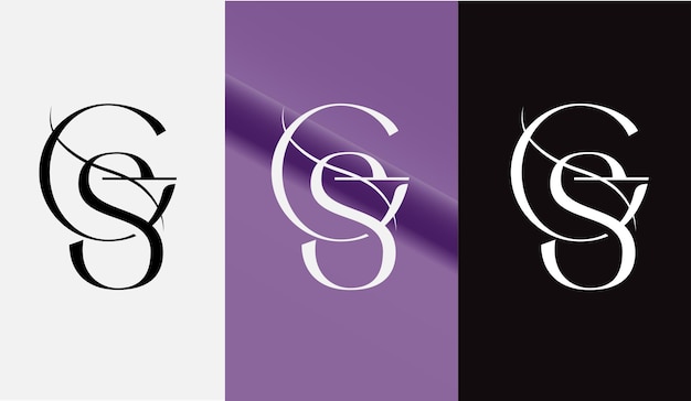 Eerste letter GS logo ontwerp creatief modern symbool pictogram monogram