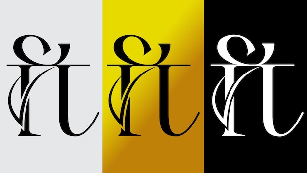 Eerste letter het logo ontwerp creatief modern symbool pictogram monogram
