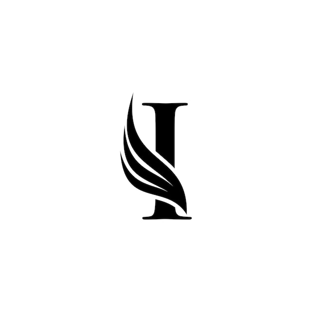 Eerste letter I logo vector sjabloon