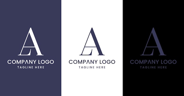 Vector eerste letter la logo design uitstekend creatief modern symboolteken