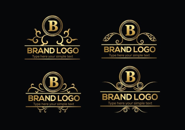 Eerste Letter Luxe Logo-sjabloon in vectorkunst voor Restaurant en andere vectorillustraties