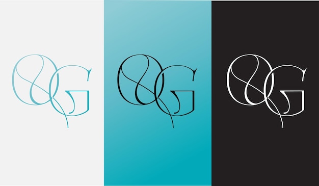 Eerste letter OG logo ontwerp creatief modern symbool pictogram monogram