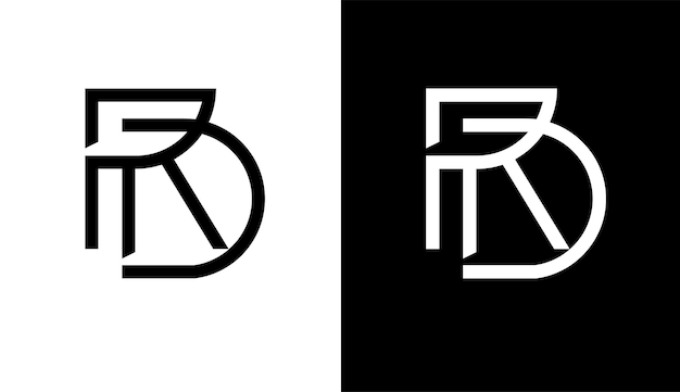 Eerste letter RD logo ontwerp creatief modern symbool pictogram monogram