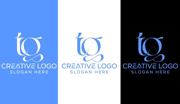 Eerste letter TG Logo Design Monogram Creatief Modern Teken Symboolpictogram