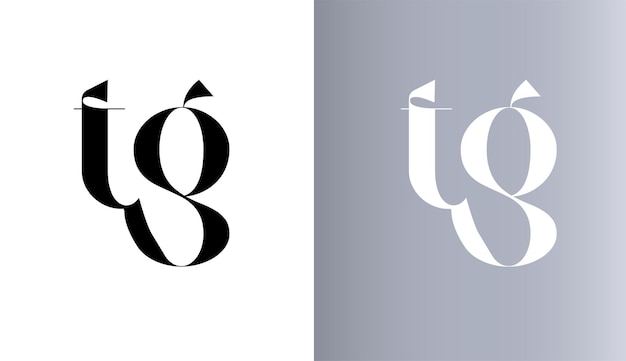 Eerste letter TG logo ontwerp creatief modern symbool pictogram monogram