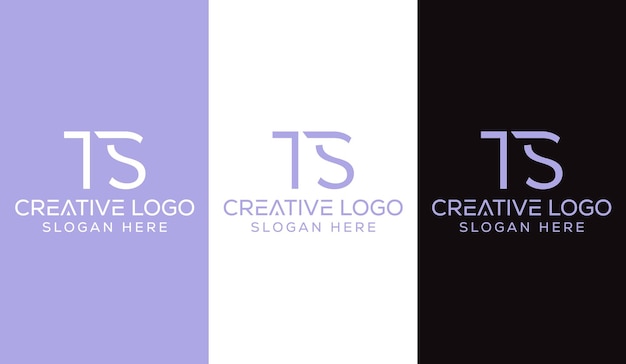 Vector eerste letter ts logo design monogram creatief modern teken symboolpictogram