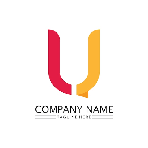 Eerste letter U logo business en design icoon vector