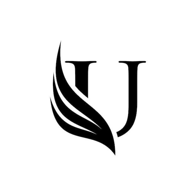 Eerste letter U logo vector sjabloon