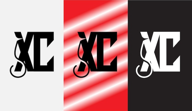 Eerste letter XC logo ontwerp creatief modern symbool pictogram monogram