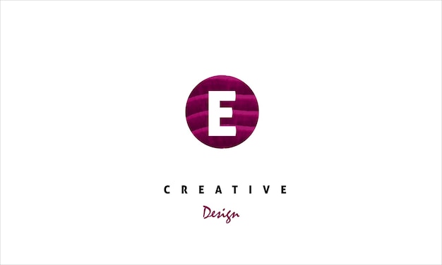 Eerste letters E logo sjabloonontwerp in afgeronde vorm Logo pictogram sjabloon ontwerpelementen