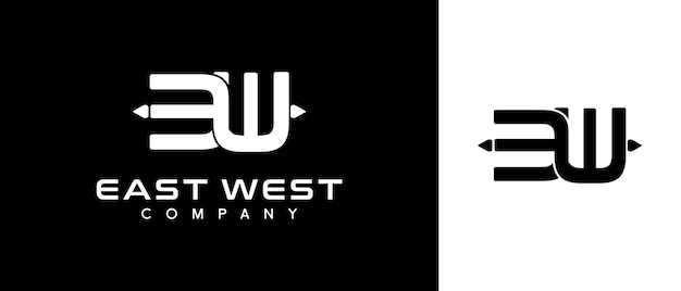 Eerste monogram EW EW Logo ontwerp inspiratie