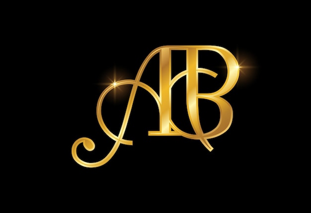 Eerste Monogram Letter AB Logo Design Vector sjabloon grafisch alfabet symbool