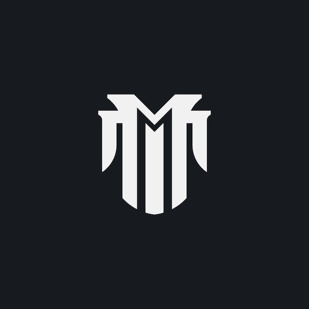 Eerste MT TM MT Monogram Logo-sjabloon Eerste gebaseerde letterpictogram Logo Vectorillustratie