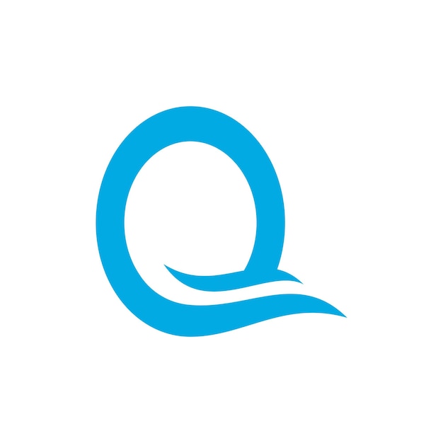 Eerste q letter watergolf logo