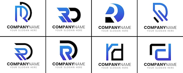 Eerste rd logo-ontwerpset