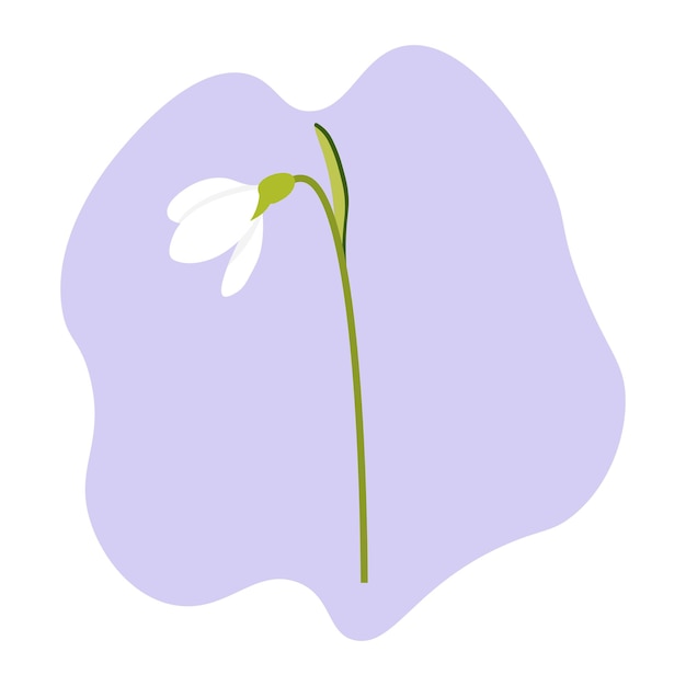 Eerste sneeuwklokjes Lente vector illustratie