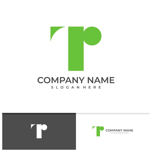Eerste t-logo vector ontwerpsjabloon creatieve t-logo ontwerpconcepten
