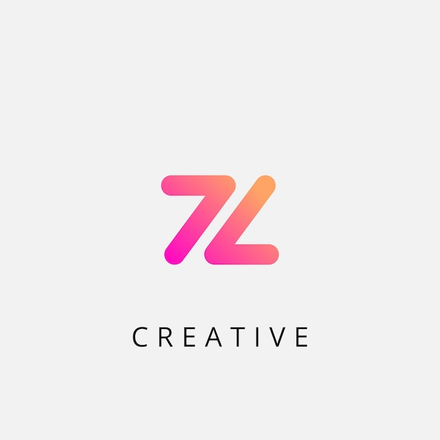 Vector eerste z letter logo-ontwerp