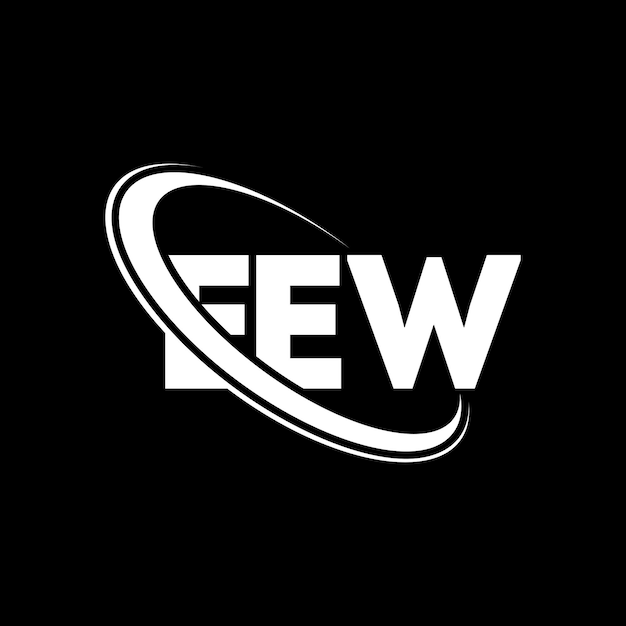 Vector eew logo eew letter eew letter logo design initials eew logo linked with circle and uppercase monogram logo eew typography for technology business and real estate brand