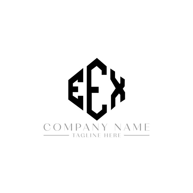 Premium Vector Eex letter logo design with polygon shape eex polygon
