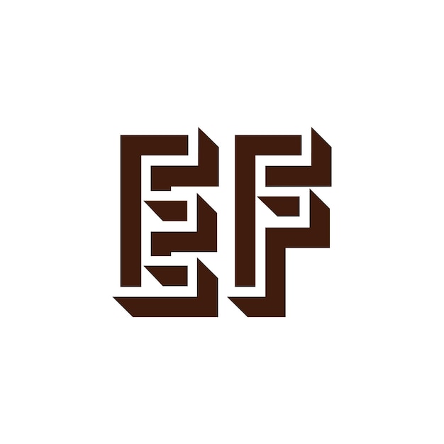 EF 3d logo design