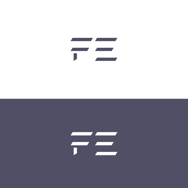 Vector ef letter logo ontwerp sjabloon elementen moderne abstracte digitale alfabet letter logo