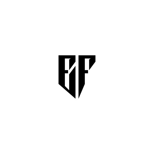 EF モノグラムロゴ デザイン文字 テキスト名 シンボル モノクロロゴタイプ アルファベット文字 シンプルロゴ