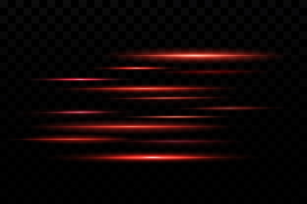 Effect for bannersblue lines speed effect on transparent background red lines of light speed