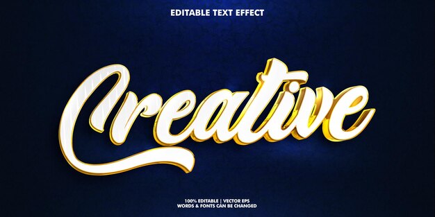 Effect van creatieve tekst