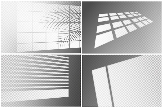 Effect van overlapping van doorzichtige schaduwen