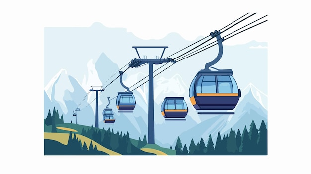 efficient roller ski lift cable system ropeway cableway transport technology