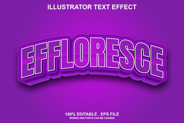 Effloresce teksteffect bewerkbaar