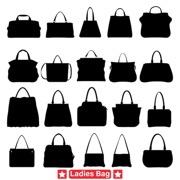 Vector effortlessly elegant elevate your ensemble with our exquisite women s bag silhouettes