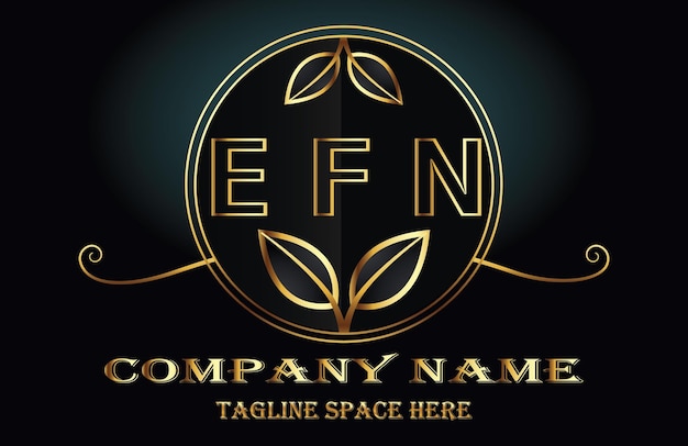 Vector efn letter logo