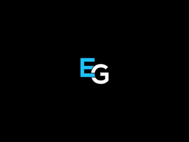 Vettore progettazione del logo eg
