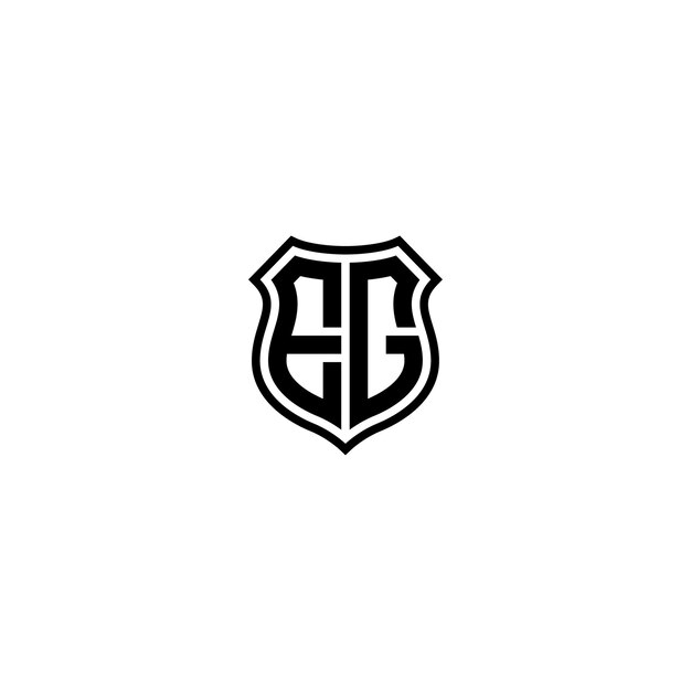 EG モノグラムロゴ デザイン文字 テキスト名 シンボル モノクロロゴタイプ アルファベット文字 シンプルロゴ