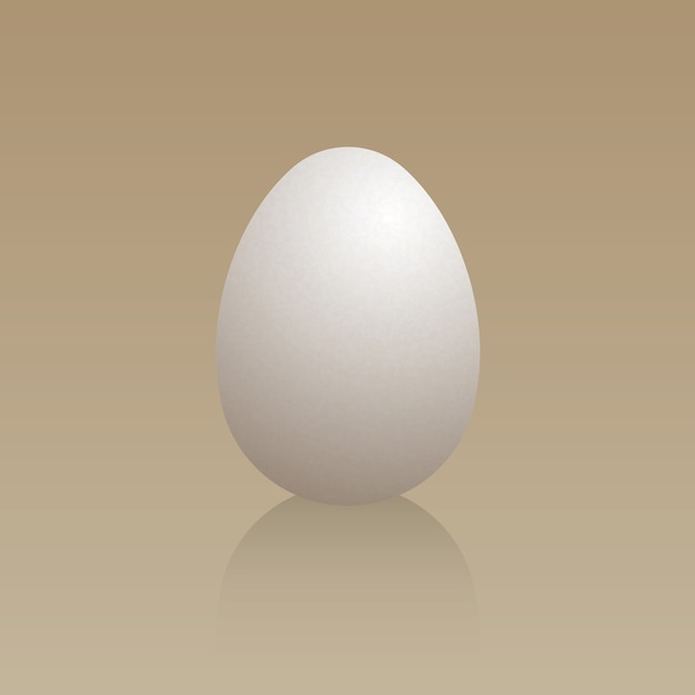 Egg on a brown background