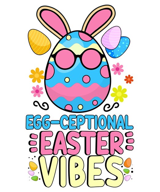 Vector egg ceptional easter vibes