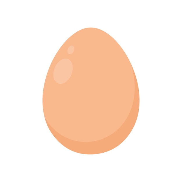 Egg in flat style Vector illustration in flat style