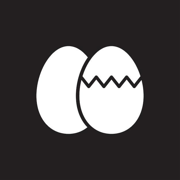 Vector egg icon simple design art eps 10