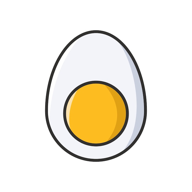 шаблон векторного дизайна иконки яйца на белом фоне