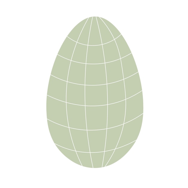Vettore illustrazione dell'uovo semplice vettore uovo di pasqua un uovo
