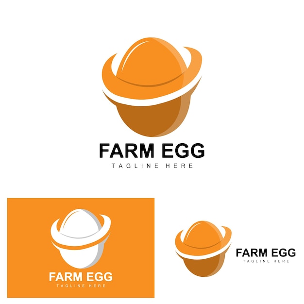 Uovo logo egg farm design logo di pollo cibo asiatico vettore