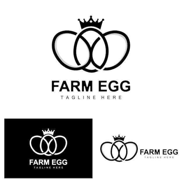 Egg Logo Egg Farm Design Chicken Logo Asian Food Vector