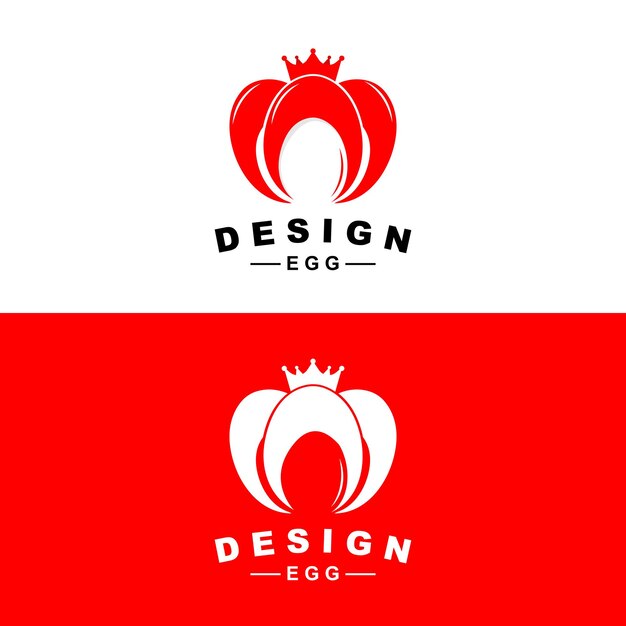Egg Logo Egg Farm Design Chicken Logo Asian Food Vector